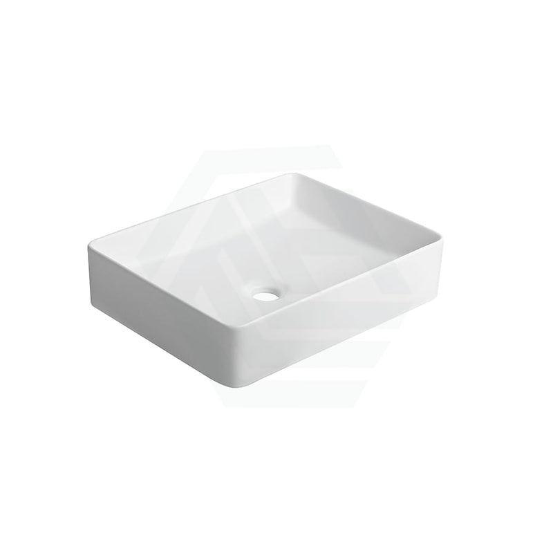 480X370X110Mm Ceramic Basin Above Counter Rectangle Matt White Basins