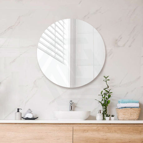 600/800Mm Bathroom Mirror Pencil Edge Round Wall Mounted 800Mm