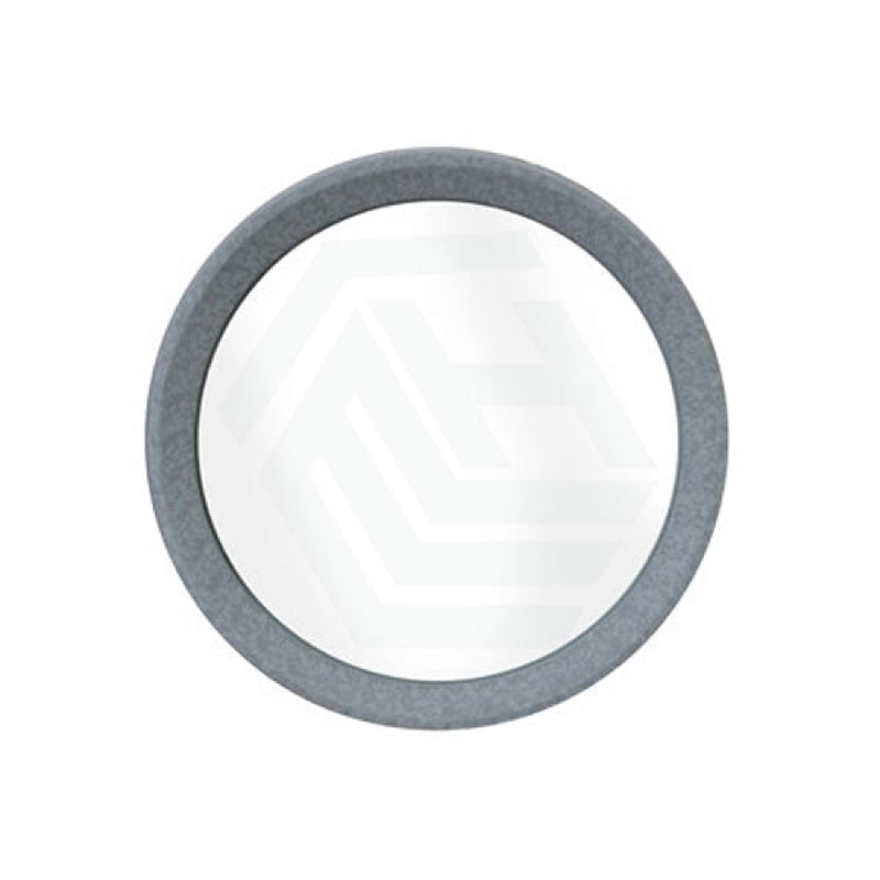 500Mm Bathroom Mirror Concrete Framed French Grey Round Wall Mounted Mirrors