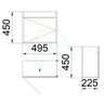 500Mm Wall Hung Bathroom Floating Vanity 1-Door Multi-Colour Cabinet Only Left Hinge Vanities