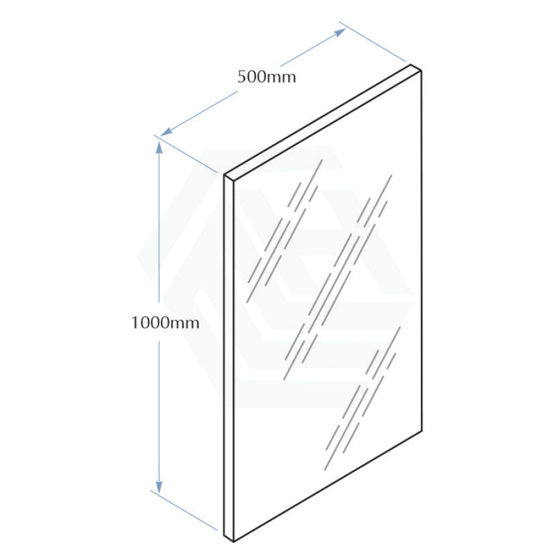 450X1000Mm Satin Stainless Steel Framed Mirror Welded Corners Wall Mounted Special Care Needs