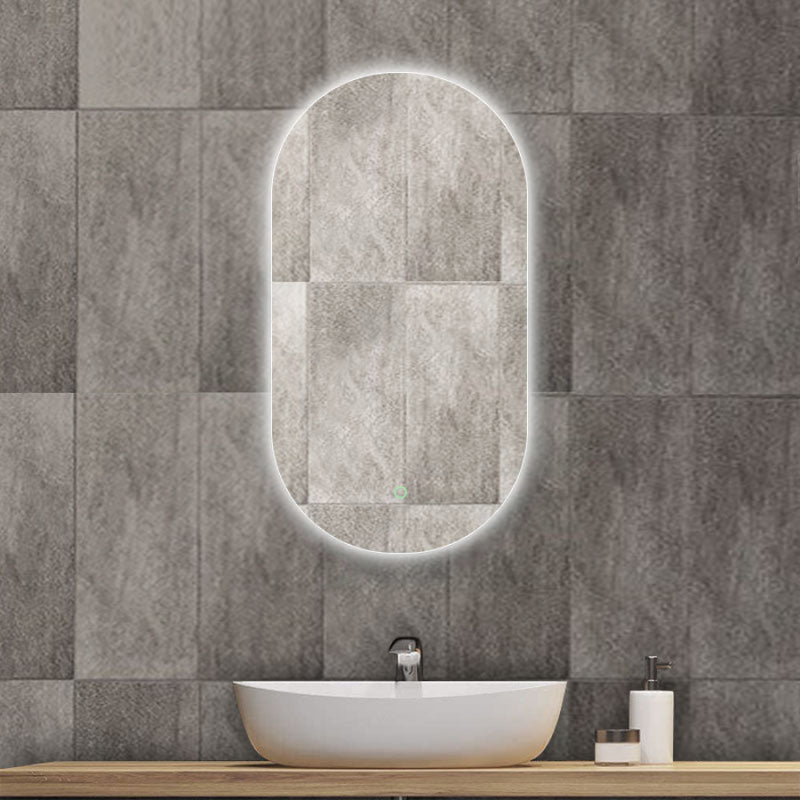 Led Mirror Oval Backlighting