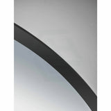 500X1000Mm Matt Brushed Black Aluminum Framed Oval Wall Mirror Mirrors