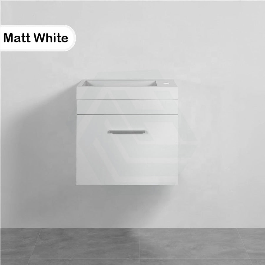 500mm Wall Hung Vanity Matt White