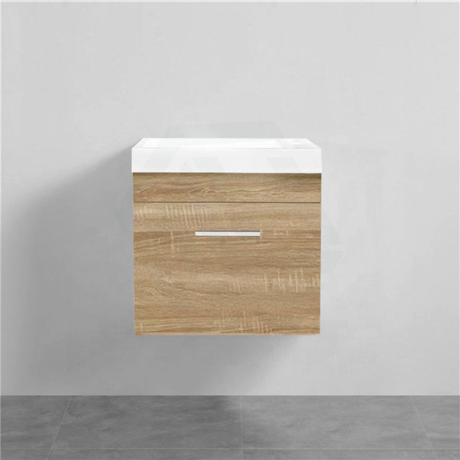 500mm Wall Hung Vanity White Oak