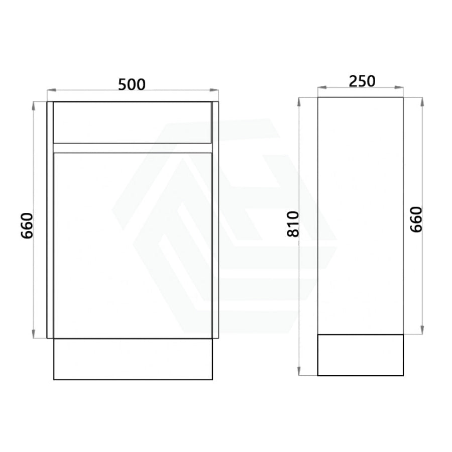 500X250X940Mm Pvc Filmed Floor Mini Bathroom Vanity Matt White Ceramic Top Freestanding With