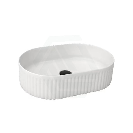 500X320X120Mm Oval Above Counter Ceramic Basin Gloss White Basins