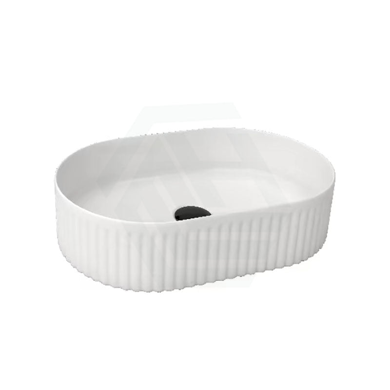 500X320X120Mm Oval Above Counter Ceramic Basin Gloss White Basins