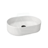 500X320X120Mm Oval Above Counter Ceramic Basin Matt White Basins