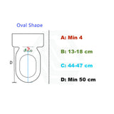 500X370X60Mm Toilet Cover Seat With Posterior Wash And Self Nozzle Cleaning Left / Right Water