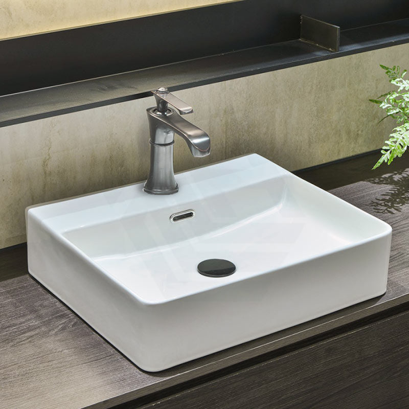 Wall Hung Basin Above Counter Rectangle Gloss White