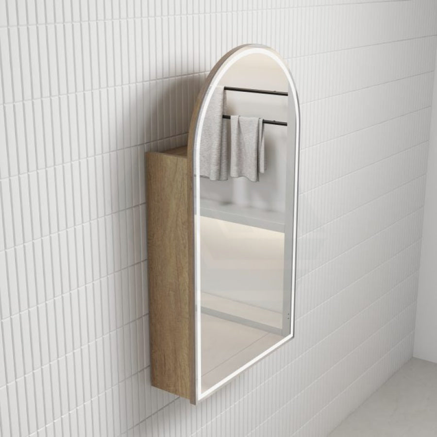 500X900Mm Canterbury Led Mirror Arch Shaving Cabinet Carita Finish Frameless Touchless Sensor