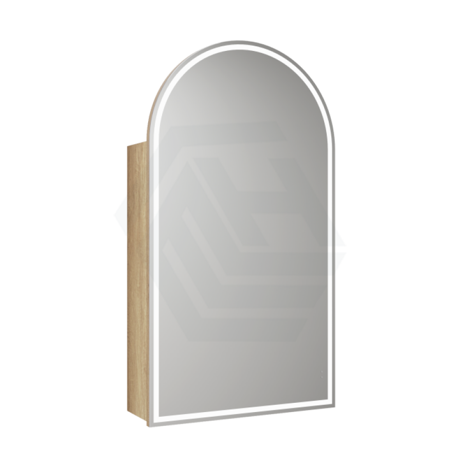 500X900Mm Canterbury Led Mirror Arch Shaving Cabinet Carita Finish Frameless Touchless Sensor