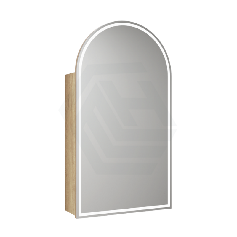 500X900Mm Canterbury Led Mirror Arch Shaving Cabinet Carita Finish Frameless Touchless Sensor