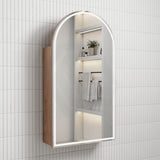 500X900Mm Canterbury Led Mirror Arch Shaving Cabinet Mia Finish Frameless Touchless Sensor Frontlit