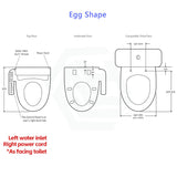 505Mm Englefield Length Intelligent Electric Heated Toilet Cover Seat With Auto Self - Cleaning And