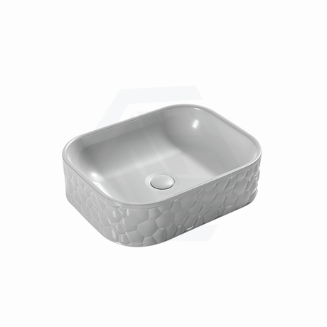 510X395X130Mm Rectangle Above Counter Ceramic Basin Matt White Basins