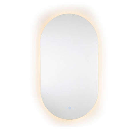 510X900Mm Led Mirror Oblong Racetrack Motion Sensor Auto On Oval Led Mirrors