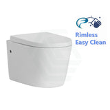 520X360X325Mm Avis Wall Hung Toilet Pan With Rimless Flush For Bathroom Wall-Hung