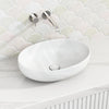 520X395X130Mm Bathroom Matt White Ceramic Above Counter Wash Basin Oval Basins