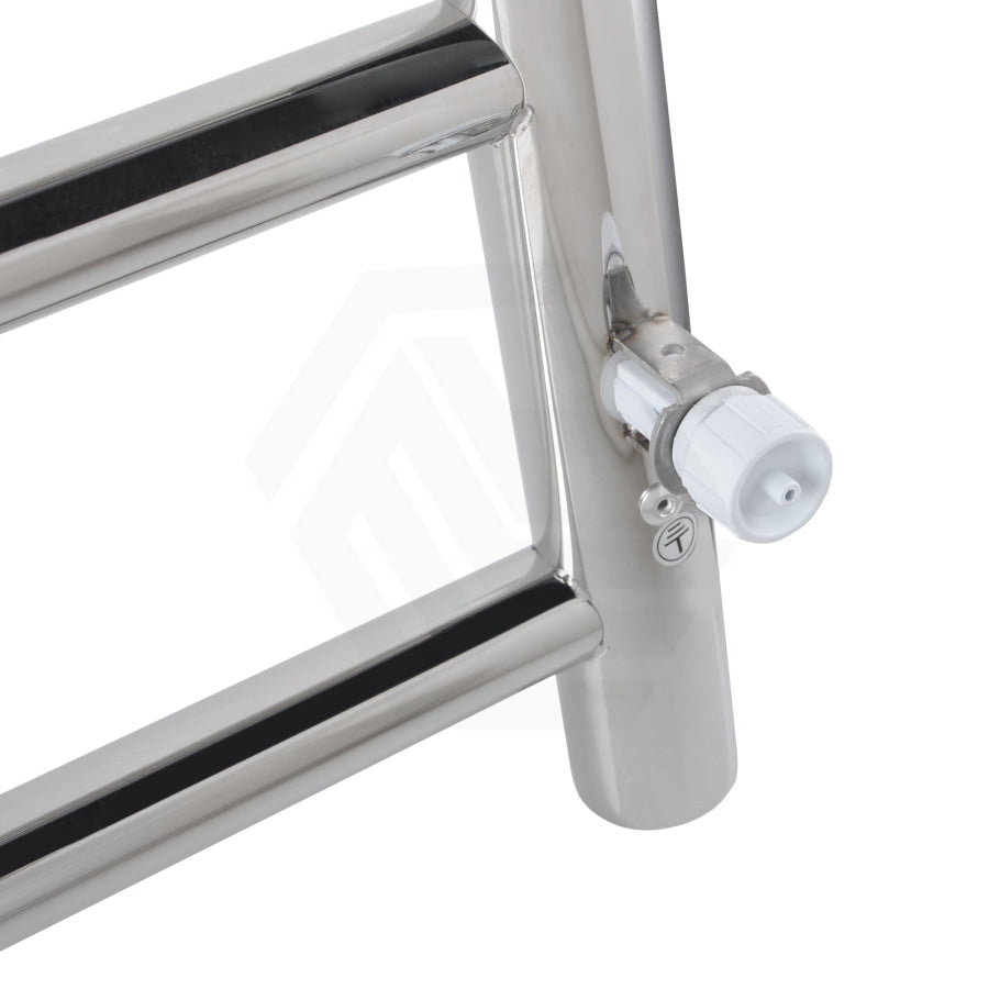 520X500X120Mm Round Chrome Electric Heated Towel Rack 4 Bars