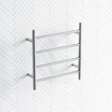 520X500X120Mm Round Chrome Electric Heated Towel Rack 4 Bars Rails