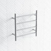 520X500X120Mm Round Chrome Electric Heated Towel Rack 4 Bars Rails