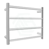 520X500X120Mm Round Chrome Electric Heated Towel Rack 4 Bars