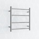 520X500X120Mm Round Chrome Electric Heated Towel Rack 4 Bars