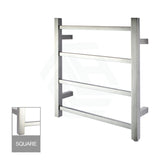 Electric Heated Towel Rail Square 4 Bars Chrome