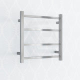 520X500X120Mm Square Chrome Electric Heated Towel Rack 4 Bars