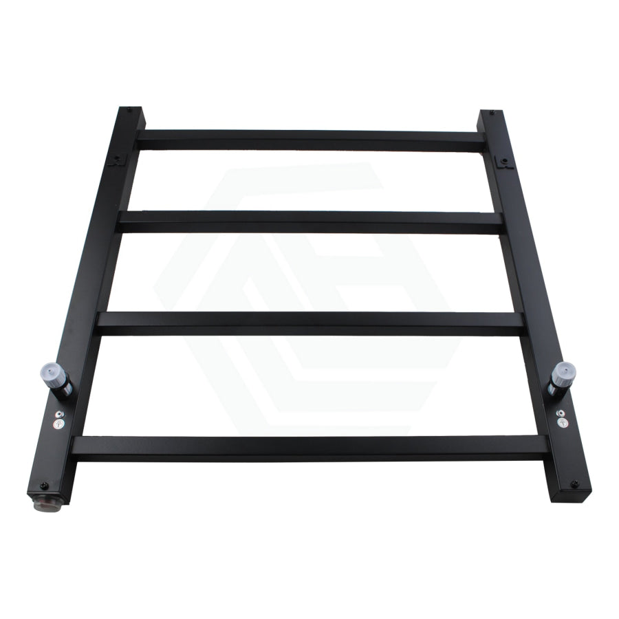 520X500X120Mm Square Matt Black Electric Heated Towel Rack 4 Bars