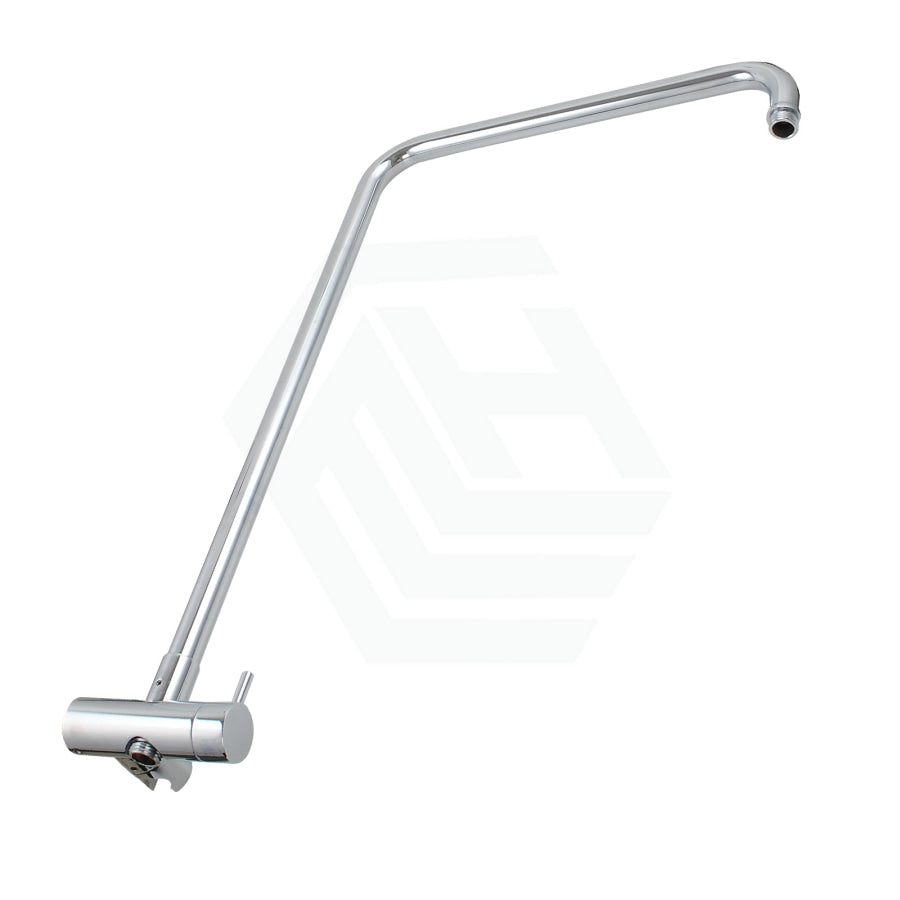 530Mm Height Round Chrome Top Water Inlet Twin Shower Rail