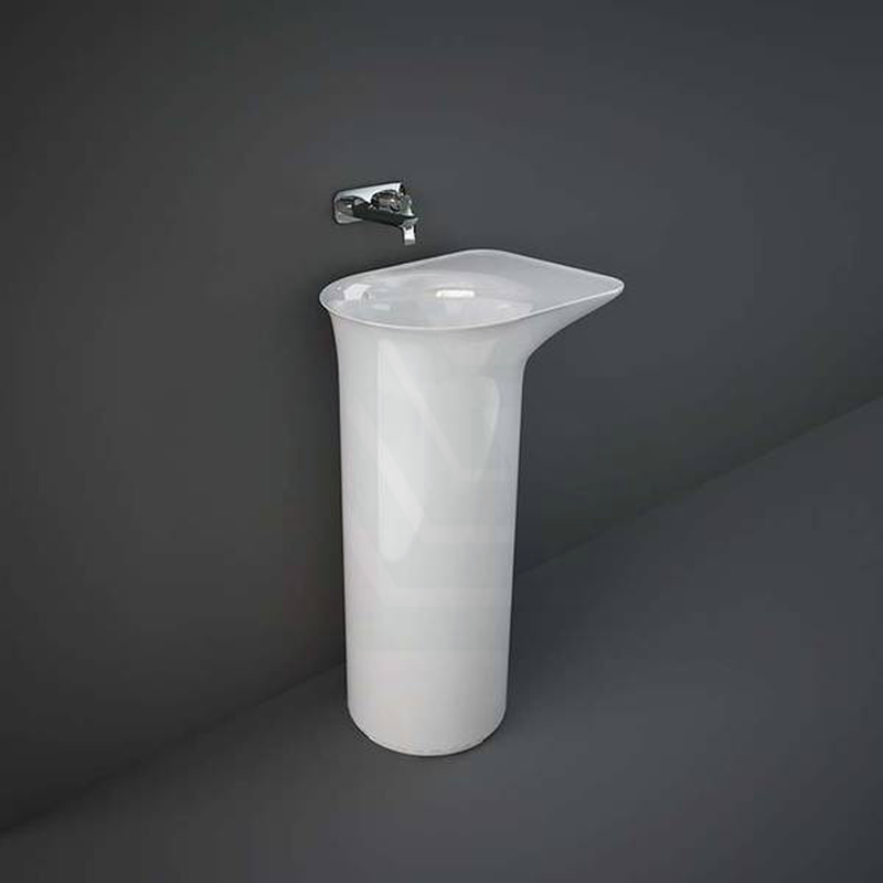 530X395X900Mm Rak Valet Free Standing Wash Basins Alpine White Freestanding