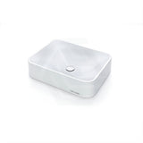 545X415X130Mm Seerose Above Counter Basin White Or Black Gloss Wash Sani-Quartz Composite Basins