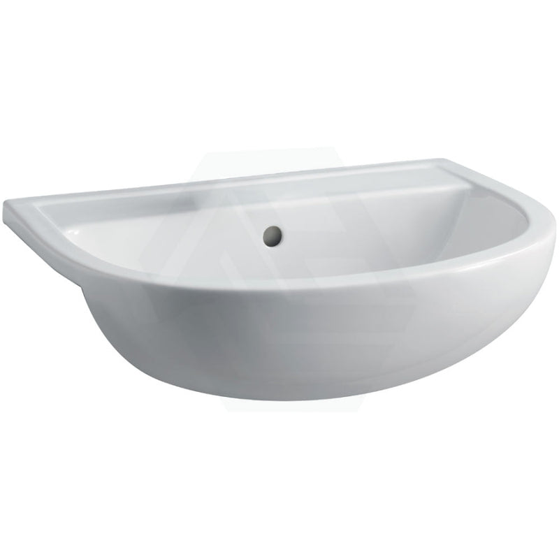 550X415X195Mm Rak Compact Semi-Recessed Ceramic Basin 1 Or 3 Tap Holes Available Semi-Recessed