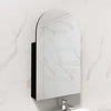 400X1500Mm Wall Hung Pvc Shaving Cabinet Matt Black Finish Pencil Mirror For Bathroom Cabinets