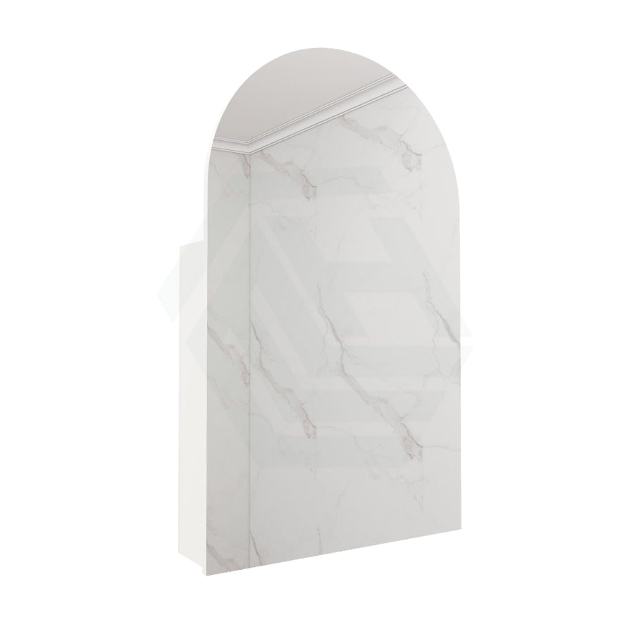 400X1500Mm Wall Hung Pvc Shaving Cabinet Matt White Finish Pencil Mirror For Bathroom Cabinets