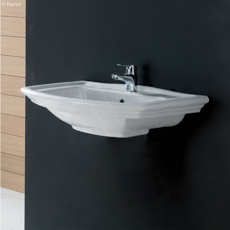 560X420Mm Rak Washington Gloss White Wall Basin 1 Or 3 Tap Holes Available Hung Basins