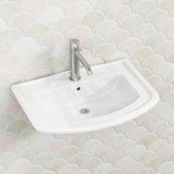 560X420Mm Rak Washington Gloss White Wall Basin 1 Or 3 Tap Holes Available Hung Basins