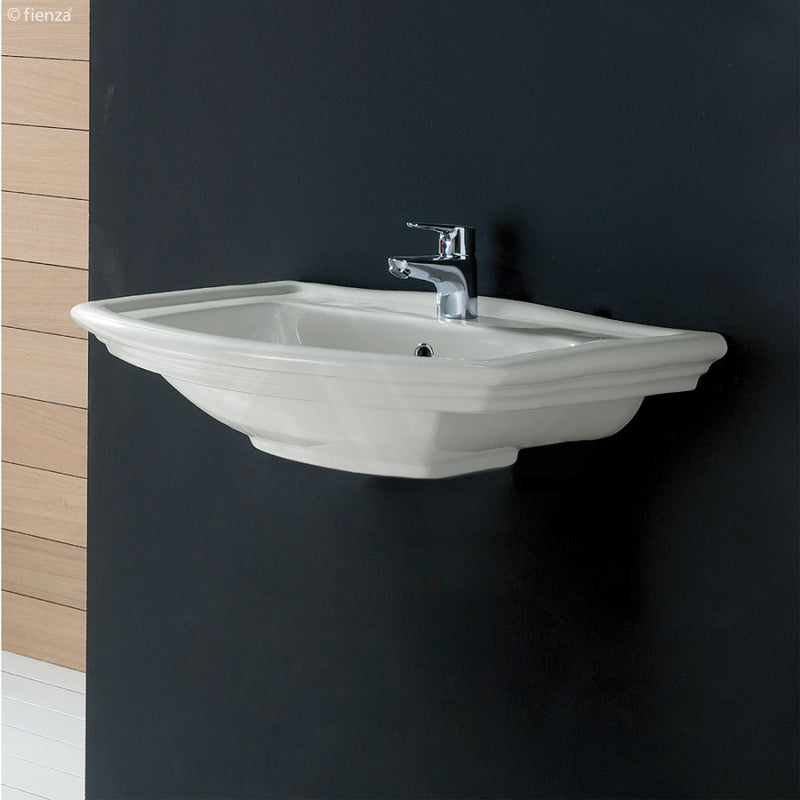 560X420Mm Rak Washington Ivory Wall Basin 1 Or 3 Tap Holes Available Hung Basins