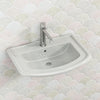 560X420Mm Rak Washington Ivory Wall Basin 1 Or 3 Tap Holes Available Hung Basins