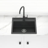 Carysil Granite Kitchen Sink Single Bowl 560mm Black