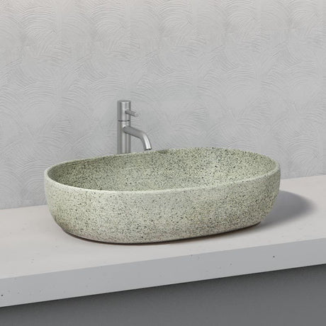 Bathroom Basin Above Counter Oval Porcelain