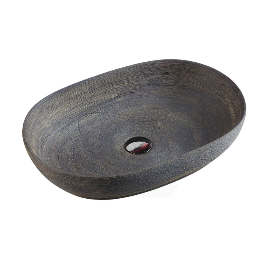 Oval Above Counter Ceramic Basin Natura Oak