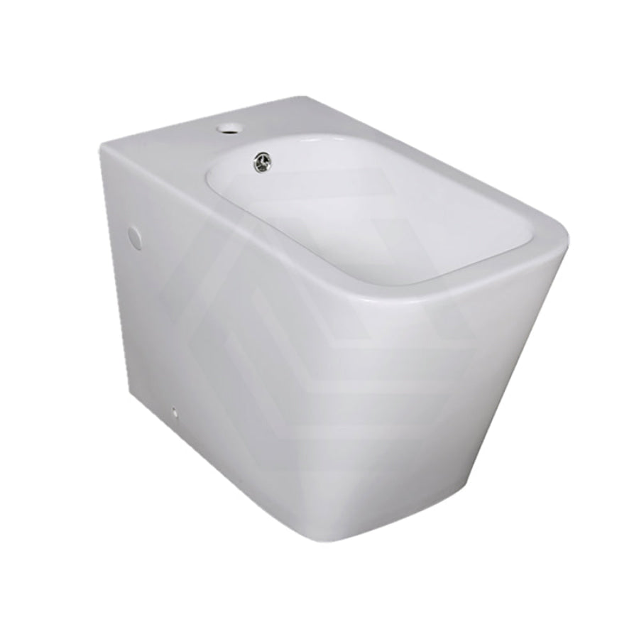 595X355X410Mm Bathroom Qubist Back To Wall Bidet With Tap Hole Ceramic