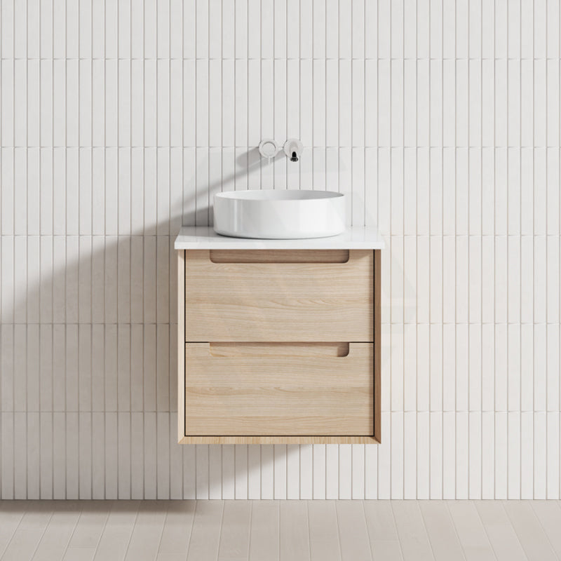 600-1500Mm Ainsley Wall Hung Vanity Natural Timber Grains Cabinet Only & Stone Top Available For