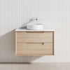 600-1500Mm Ainsley Wall Hung Vanity Natural Timber Grains Cabinet Only & Stone Top Available For