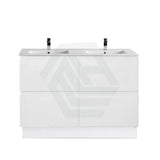 600-1500Mm Bathroom Floor Vanity Freestanding Gloss White Polyurethane Pvc Kick-Board Cabinet Only &