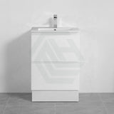 600-1500Mm Bathroom Floor Vanity Freestanding Gloss White Polyurethane Pvc Kick-Board Cabinet Only &